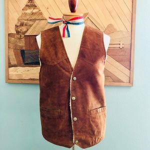 Vintage 🐎 Suede & Sheepskin Unisex Vest
